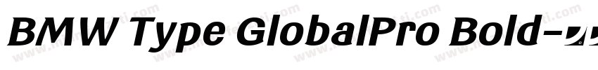 BMW Type GlobalPro Bold字体转换